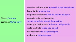 Learn Spanish  'I'm sorry I'm late etc.'  Easy Way to Get Fluent Faster