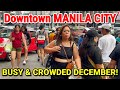 Downtown MANILA CITY is Busy &amp; Super Crowded | Walking Recto, Quiapo &amp; Binondo | Philippines
