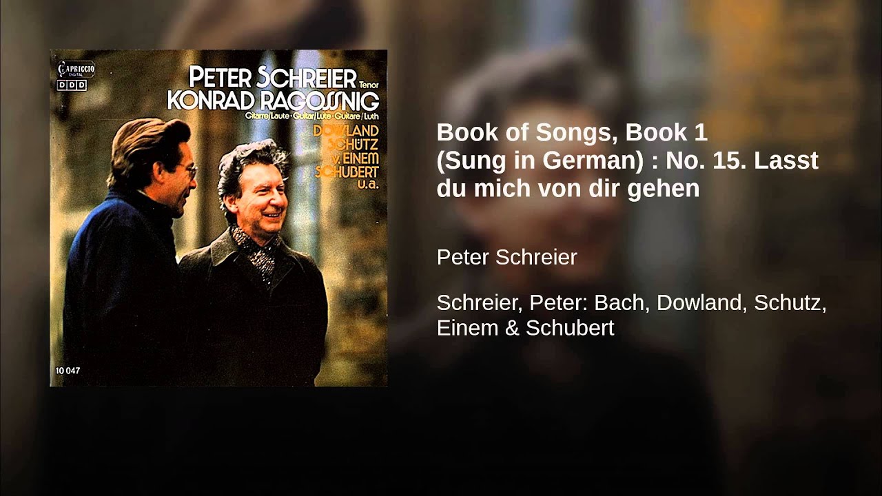 Book of Songs, Book 1 (Sung in German) : No. 15. Lasst du mich von dir gehen