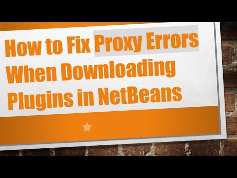 How to Fix Proxy Errors When Downloading Plugins in NetBeans