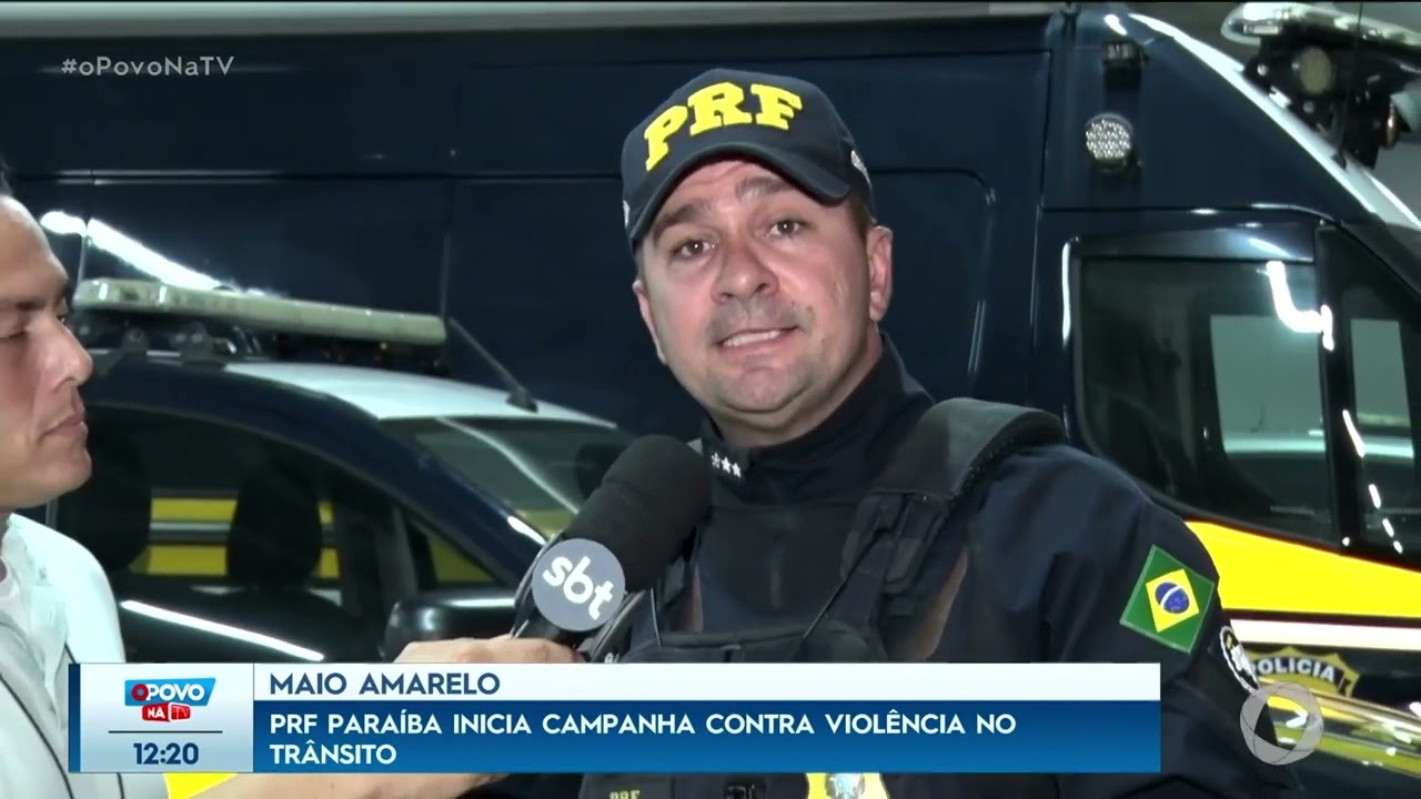 Maio Amarelo: PRF Paraíba inicia campanha contra violência no trânsito - O Povo na TV