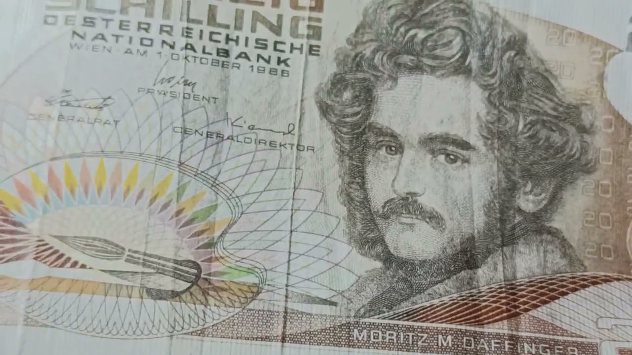 BANKNOTESコレクション 20枚 Austrian 20 Schilling Banknote (1986) – Rare Value & History