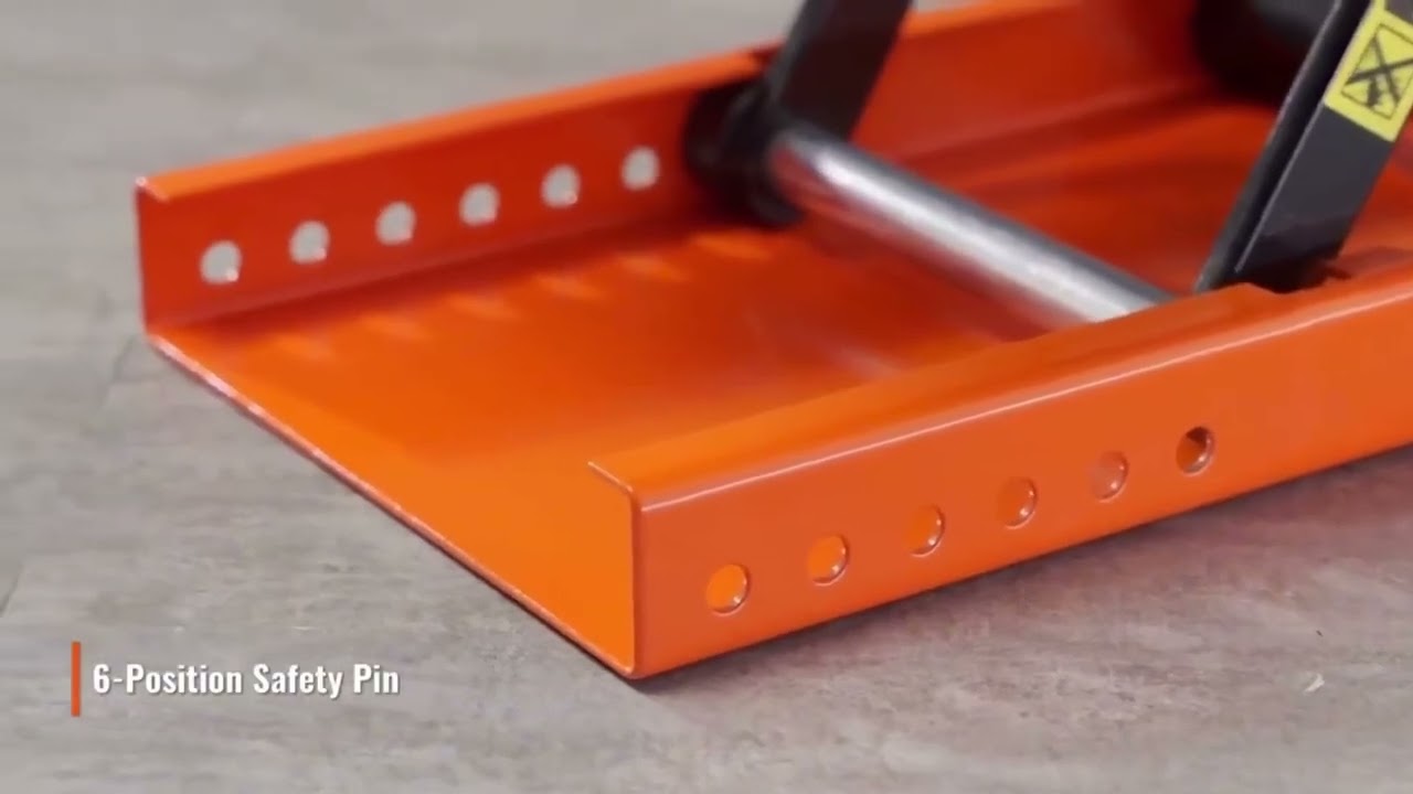 SucceBuy 1100 LBS Motorcycle Lift Motorcycle Scissor Lift Jack with Wi