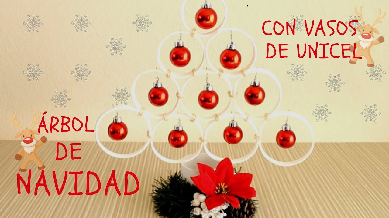 DIY ÁRBOL DE NAVIDAD CON VASOS DE UNICEL DESECHABLE YouTube DIY ÁRBOL DE NAVIDAD CON VASOS DE UNICEL DESECHABLE YouTube