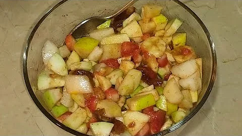 Yummiest Fruit Chaat for Iftar | Easiest | Apple | Strawberries | Banana | Guava | Ramadan Special