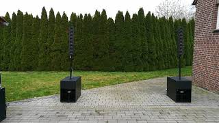 Homemade Faital Pro 8X 4Fe32 Line-Source With Mth30 Vx 212 Subs Outdoor