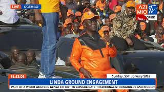 Cheers ERUPT as PL Oburu Odinga FIRES UP Ogembo with Rousing Address