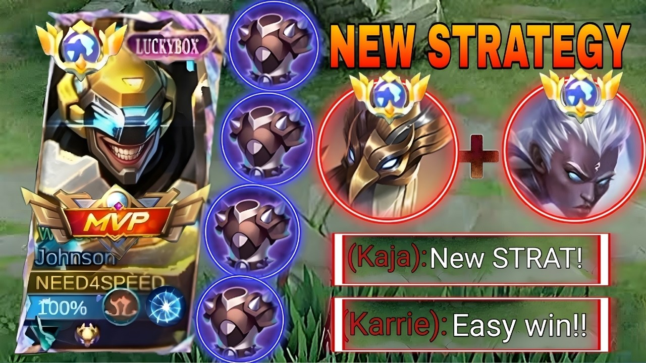 Global JOHNSON 4x Blade Armor Vs Kaja + Karrie STRAT in MYTHICAL IMMORTAL! //MLBB