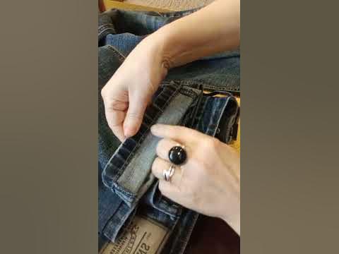 Как укоротить джинсы без заморочек 🔥🔥/ полезно знать/how to shorten ...