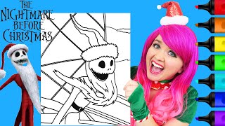 Coloring The Nightmare Before Christmas Jack Skellington Santa Claus