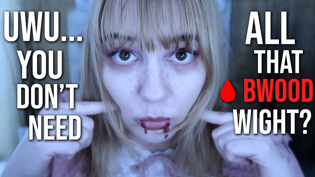 ASMR 💓 UwU Vampire Drinks Your Blood 💓 Drinking Sounds, Asking