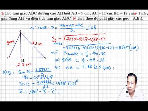 Video Ôn thi hsg Toán máy tính - Hình học #3 - Hàm cos ,sin... - youtube