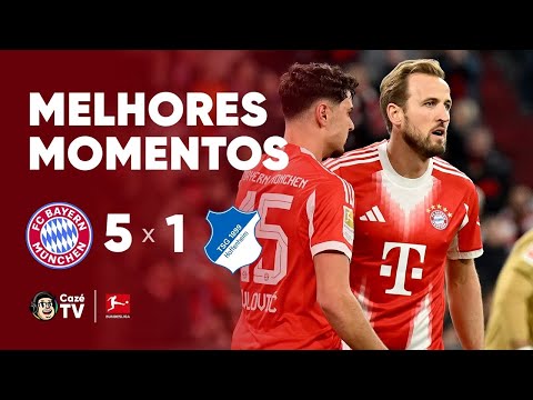 MELHORES MOMENTOS: BAYERN DE MUNIQUE 5 X 1 HOFFENHEIM | BUNDESLIGA 2025/2026 | 21ª RODADA
