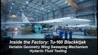 Inside the Factory: Tu-160 Blackjack Variable Wing Sweep & Hydraulic System Pressure Testing