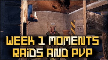 Getting Raided and Making Plays - Wipe Week 1 Highlights and Moments - (Rust Group Survival)