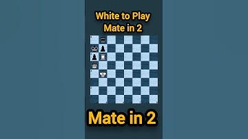 White to Play and Deliver Checkmate in 2 Moves! 🔥#chesspuzzle #chessmoves