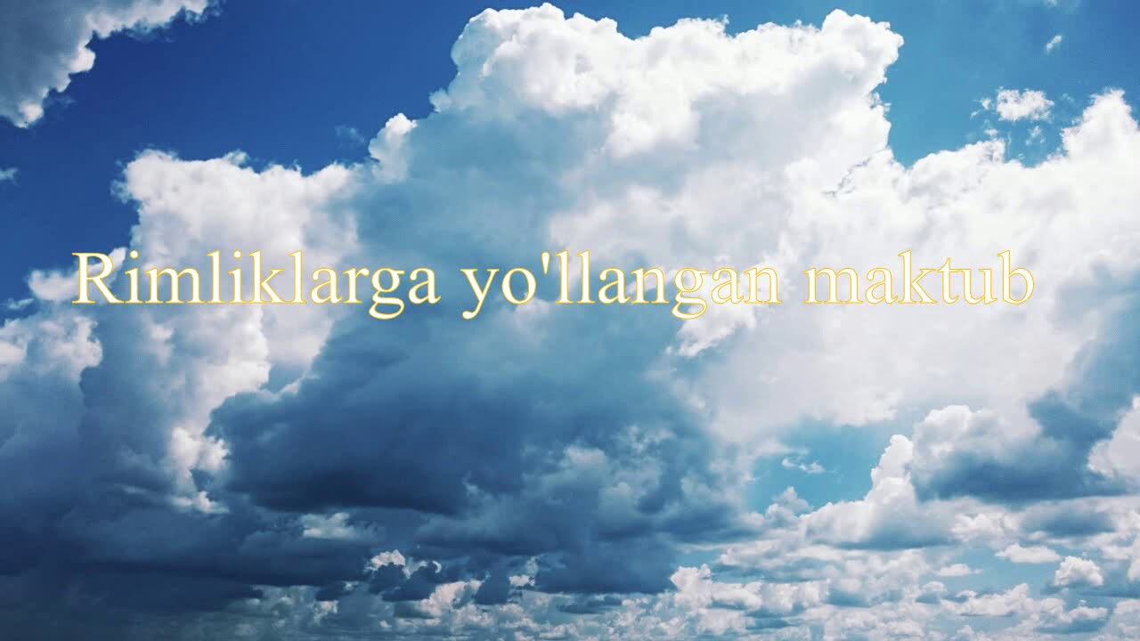 6. (Uzbek) Audio Injil. Yangi Ahd. Rimliklarga bo'lgan Havoriy Pavlusning Maktubi