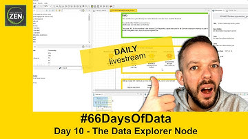 KNIME data explorer node - day 10 - 66 days of data with KNIME