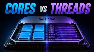 CPU Cores vs Threads ⚡ How Does a CPU Multitask | Explained in 3D