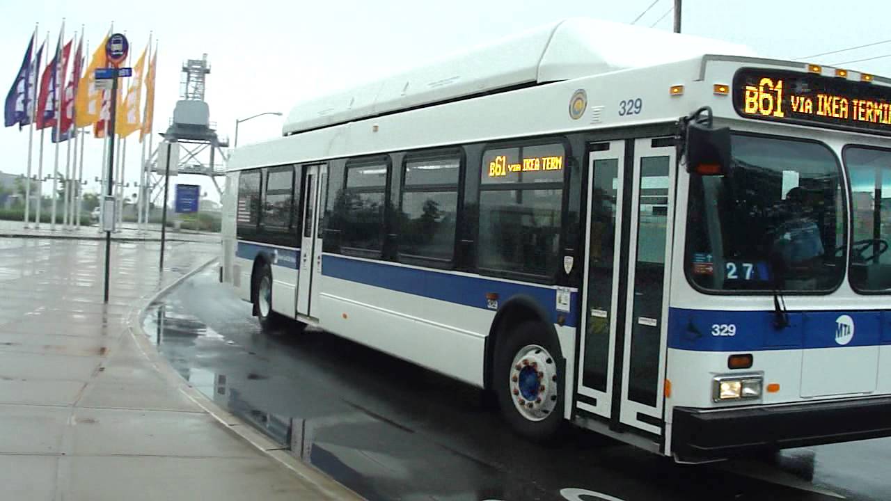 MTA NYCT Bus: 2012 New Flyer C40LF B61 Bus #329 at IKEA Terminal - YouTube.