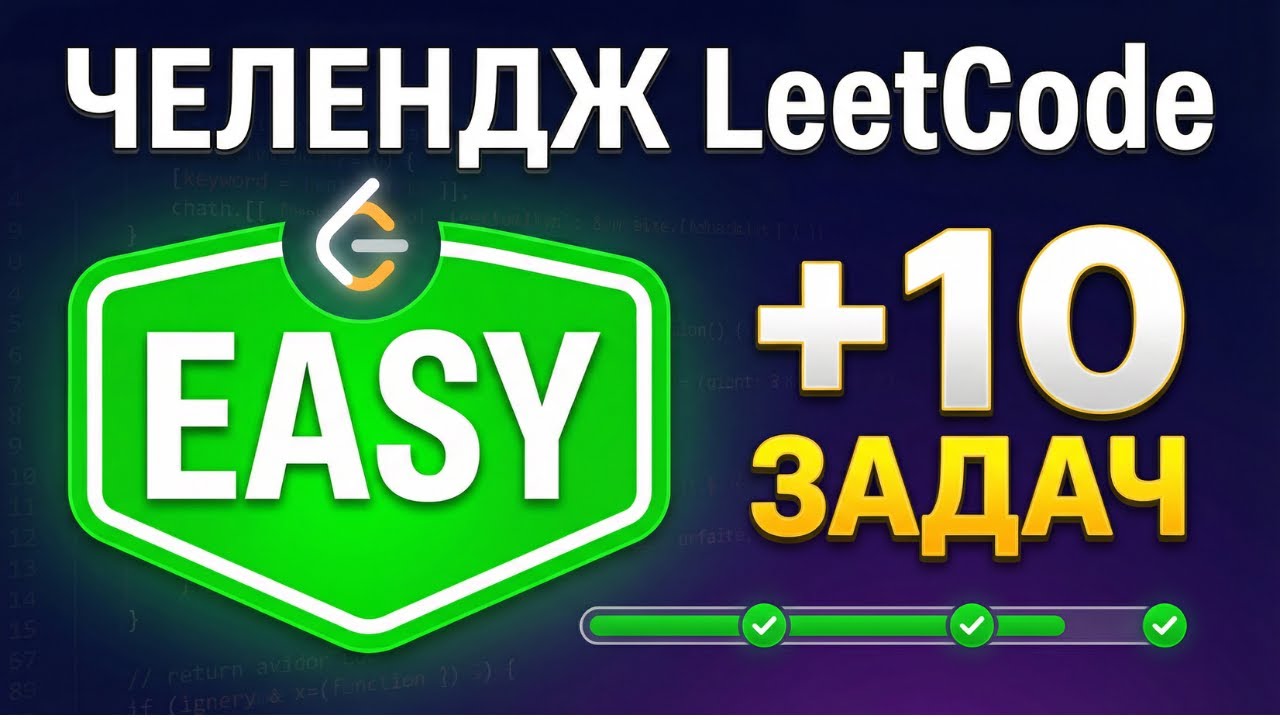 Закрываю 10 EASY задач на LeetCode - Цель до НГ 2026 РЕШИТЬ ВЕСЬ LEETCODE :D #1