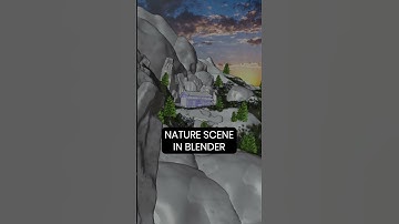 Making a Nature Scene in Blender #shorts #3d #phonk