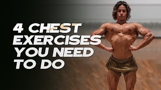 4 Chest Exercises To Build A BIGGER Chest | Chest Guide