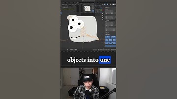 Simplify everything by joining objects into one in Blender for Character 1.1: Ghost