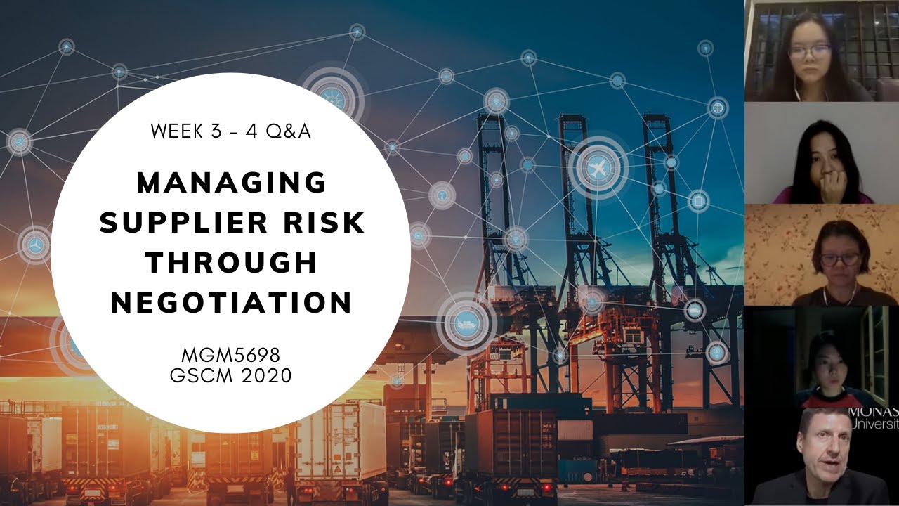 Managing Supplier Risk through Negotiation