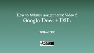 Google Docs in D2L