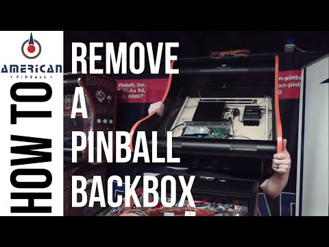 American Pinball - Backbox removal