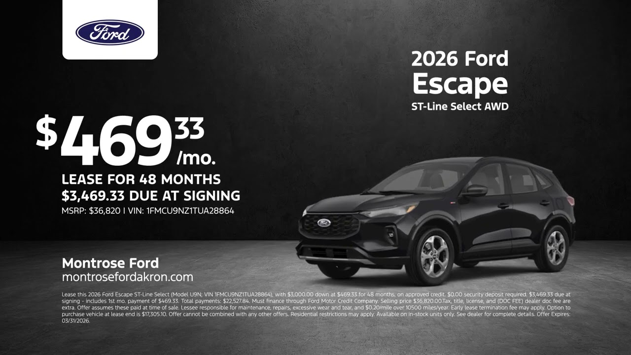 Ford Escape 01/26/2026 6818556