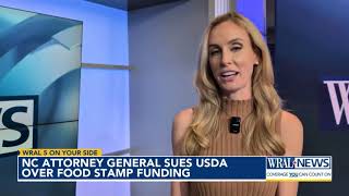 NC attorney general sues USDA over food stamp funding