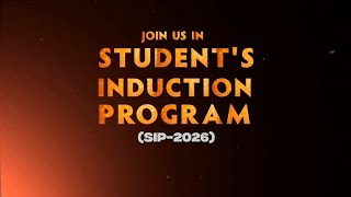 Student induction program 2026-30