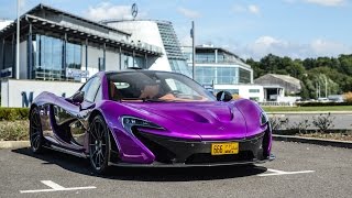 We caught this stunning purple mclaren p1 with a custom mso paint job
at brooklands, surrey. the car was stickered up for euro arabia rally
and is from o...