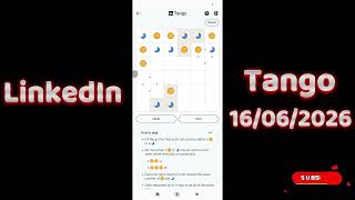 LinkedIn Tango 16 June 2026 - Daily Puzzle #617 | linkedin Tango answer today