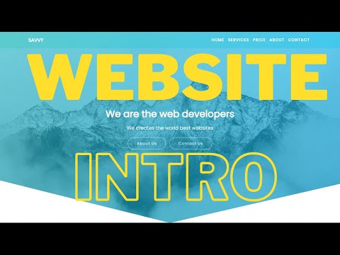 Modern Responsive Website INTRO | HTML, CSS, and bootstrap Tutorial