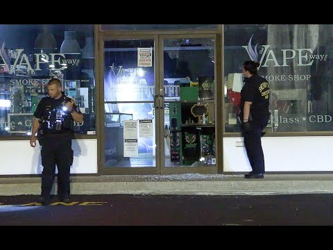 *** WATCH *** TWO 13-YEAR-OLDS IN CUSTODY AFTER VAPE SHOP BURGLARY