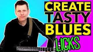 Improvisation: Create beautiful harmonic blues licks with 6th intervals (Guitar Tutorial)