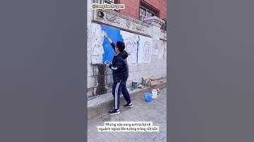 Chàng trai vẽ tranh tường tuyệt đẹp #shorts