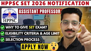 HP SET 2026 Exam | Himachal Pradesh SET Examination 2026 | HPPSC SET 2026 official Notification PDF screenshot 1