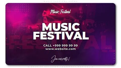 Music Festival Promo ★ After Effects Template ★ AE Templates
