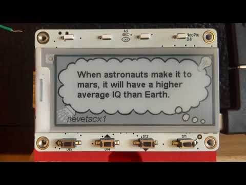 MagTag Showerthoughts Viewer @adafruit @johnedgarpark #adafruit #showerthoughts