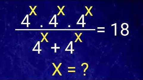 Hardest Exponential Equation |Can You Solve This? Math Olympiad Question |Algebraic Expression