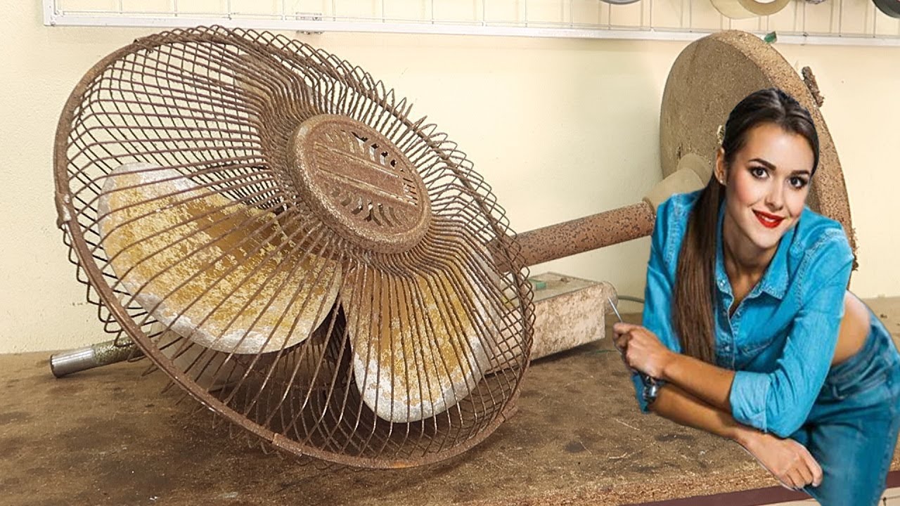 Restoration Old Rusty Table Fan - Restore Electric Fan - Old fFan ...