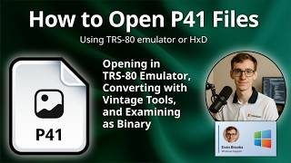 How to Open P41 Files (TRS-80 Image)