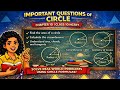 Master CIRCLES in 30 Minutes 🔥| Class 10 Chapter 10 Important Questions NCERT Target 💯 % 🎯🔥