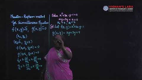 Newton Raphson - Simultaneous equations