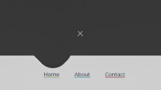 CSS Gooey Menu Animation HTML and CSS Only..