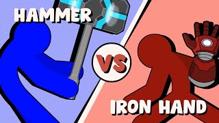 Supreme Duelist Stickman Animation: Hammer vs IronHand screenshot 3